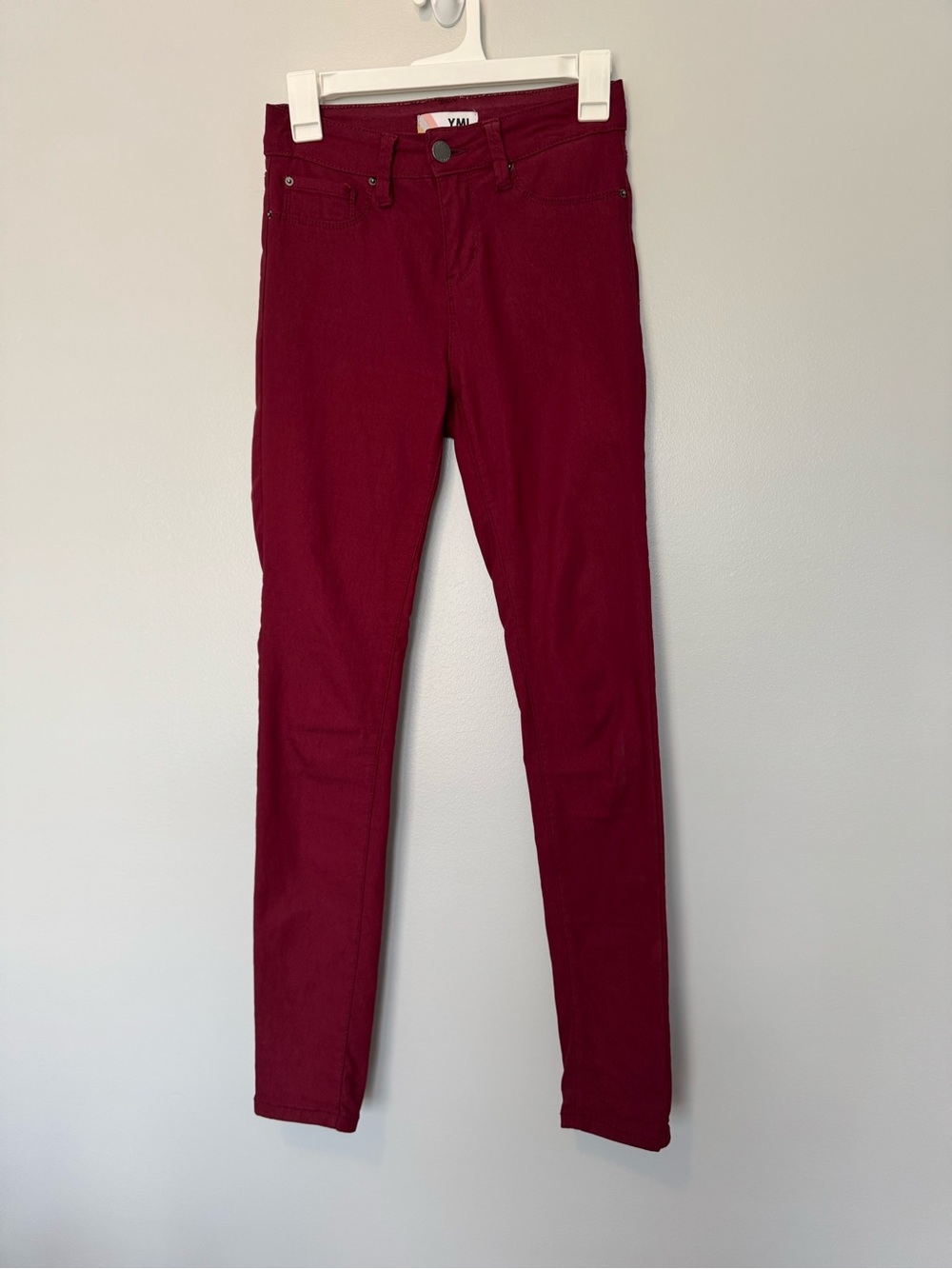 YMI Wine Red Skinny Jeans